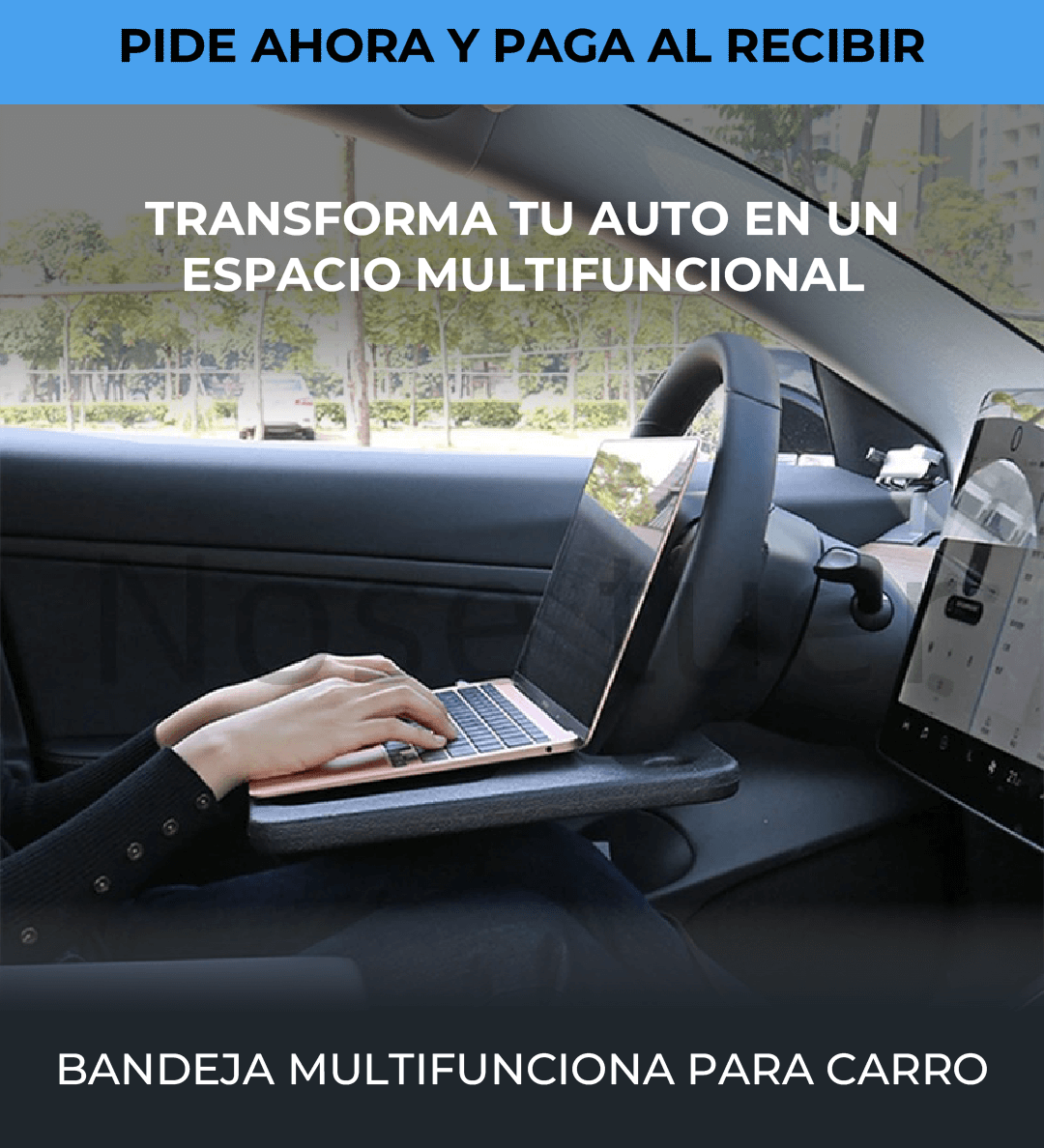 BANDEJA MULTIFUNCIONAL PARA CARRO + ENVIO GRATIS