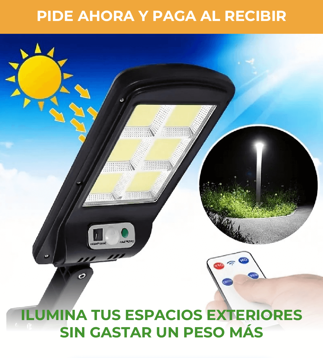 LUZ LED SOLAR +ENVIO GRATIS