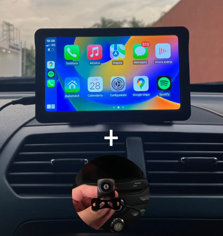 CarPlay Inteligente Carro + Cámara Trasera
