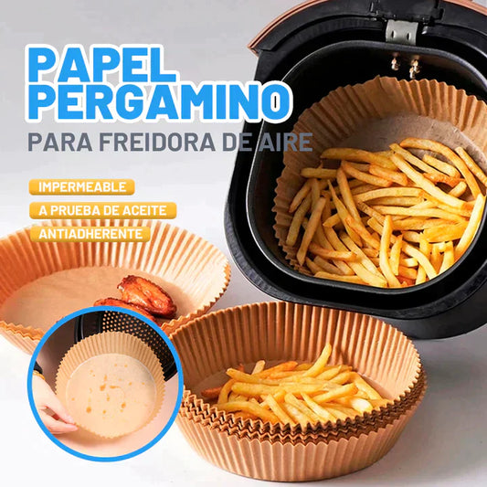PAPEL ENCERADO FREIDORA DE AIRE x100 und