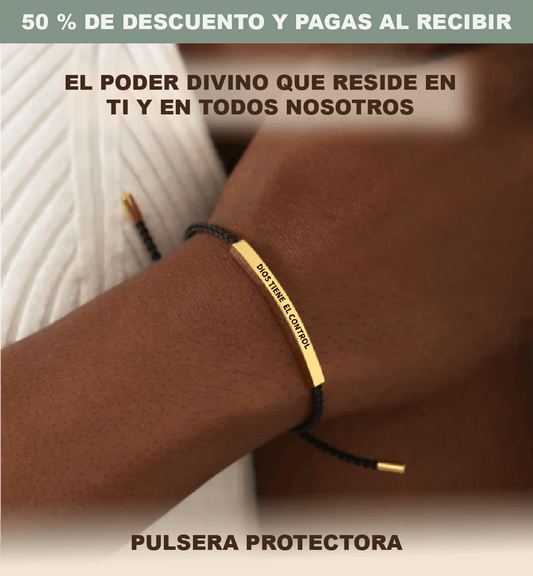 Pulsera Protectora "Dios tiene el control" + ENVIO GRATIS